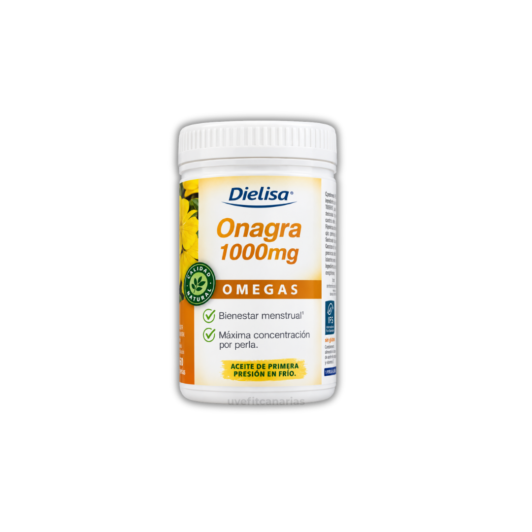 Aceite de onagra, 1000mg, 120perlas - Dielisa