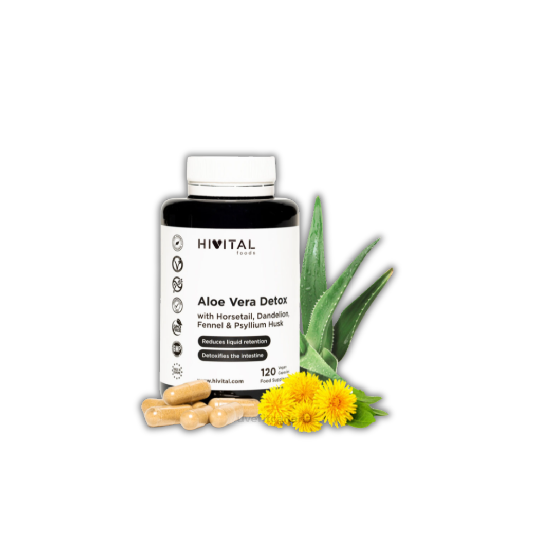Aloe Vera Detox, 120 cápsulas - Hivital