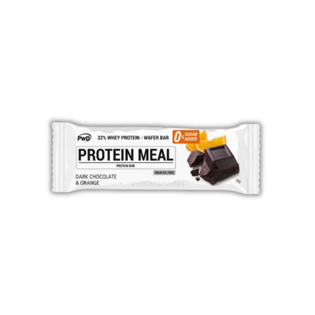 Barrita de Proteína, Chocolate y Naranja, 35 gr - PWD