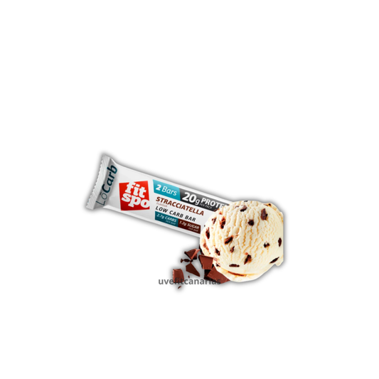 Barrita de Proteína Low Carb Stracciatella, 60 g - FitSpo