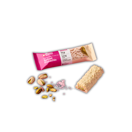 Barrita de Proteína, Pistacho salado, 45 gr - Maxi Nutrition