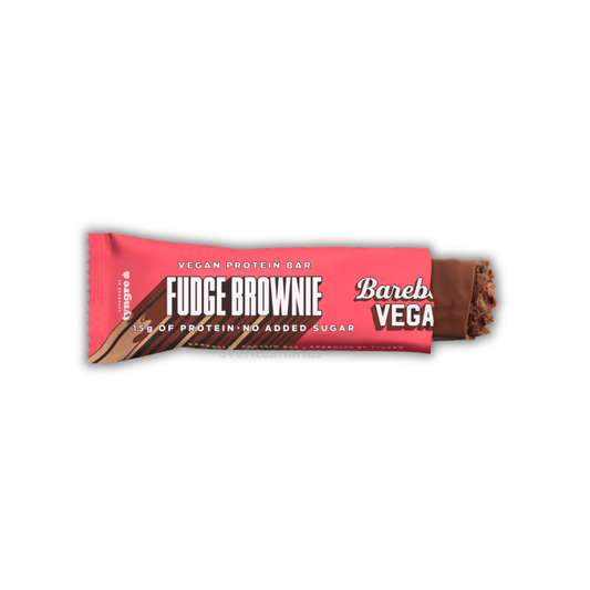 Barrita de Proteína Vegana, Fudge Brownie, 55 gr - Barebells