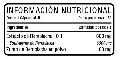 Remolacha, 6000 mg, 180 Cápsulas - Hivital