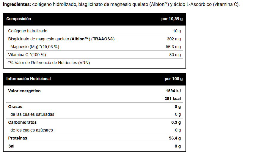 Colágeno Hidrolizado, Neutro, 450gr - Vitobest