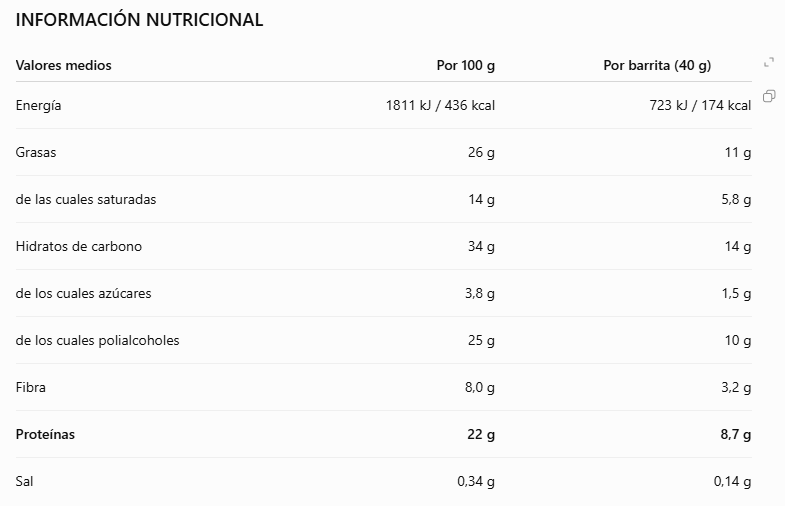 Barrita de proteína, Milk & Coconut, 40gr - MaxiNutrition