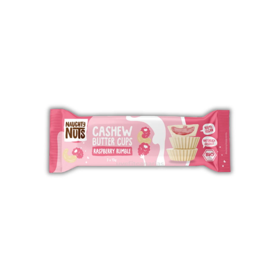 Cashew Butter Cups, Rasberry Rumble, 39 gr - Naughty Nuts