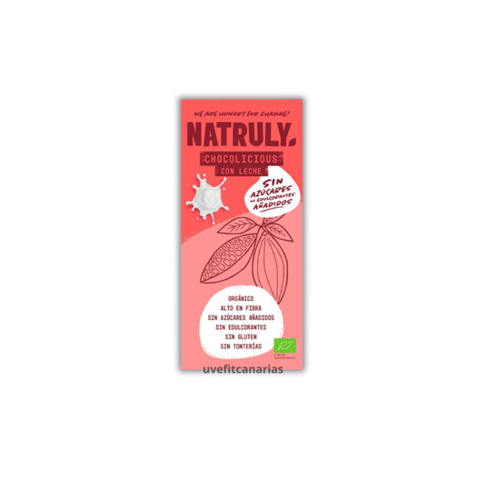 Chocolicious con leche, 85gr - Natruly