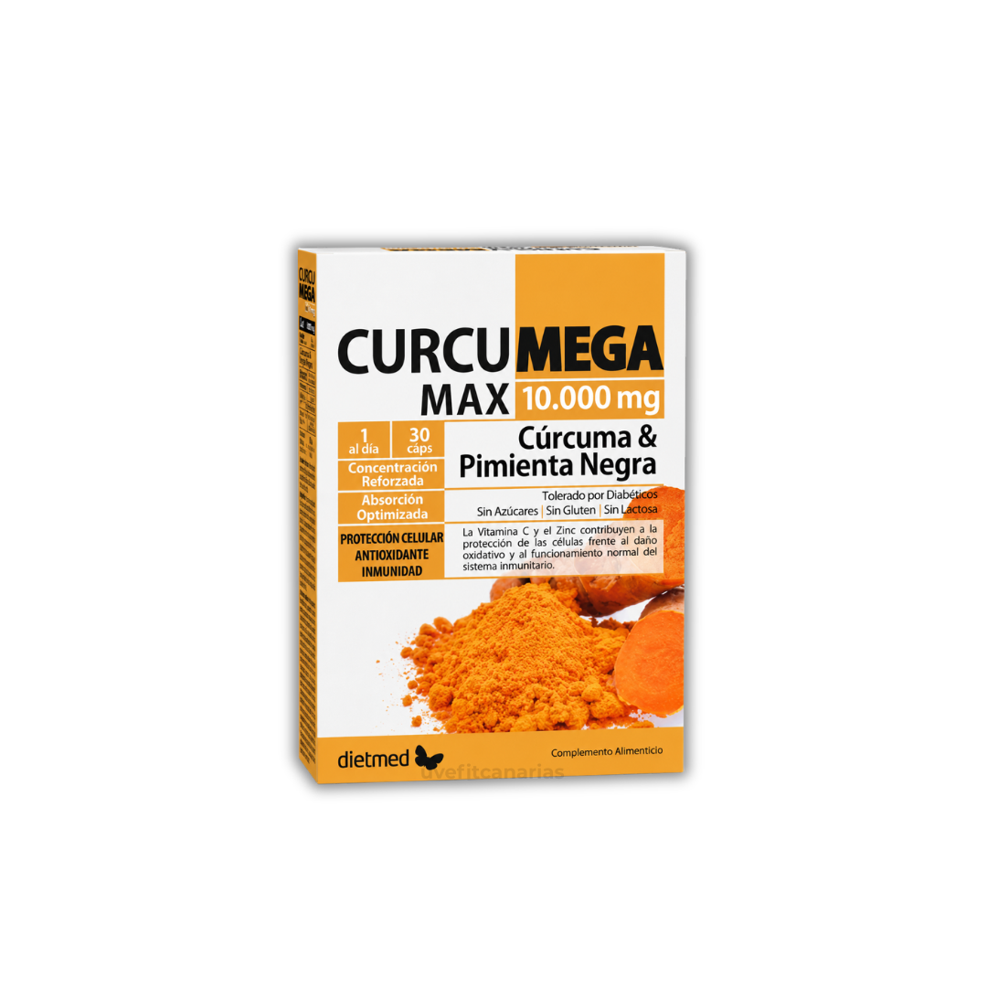 Curcumega Max, 30 cápsulas - Dietmed