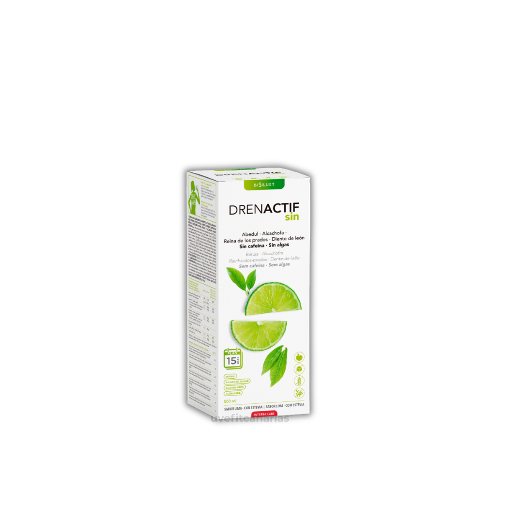 Drenactif sin cafeína, sabor Lima, 500ml - IntesaLabs
