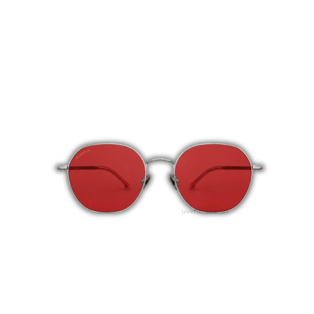 Gafas Rojas Titanio Bloqueo Luz Azul - Ruanova Health