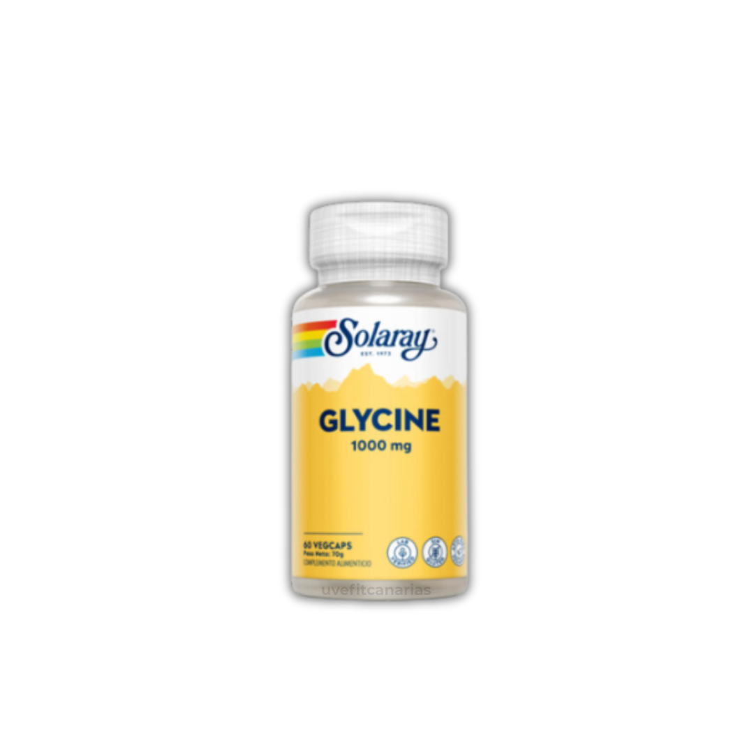 Glycine 1000mg, 60 cápsulas - Solaray