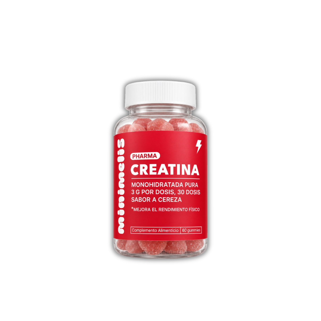 Gummies Creatina, Cereza, 60gummies - Minimelis