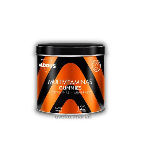 Gummies Multivitaminas, 120gummies, Sabor Mora - Aldous
