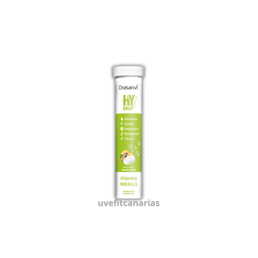 HyDrop Electrolitos Esfervescentes, Mango - Maracuyá 18 comp - Drasanvi
