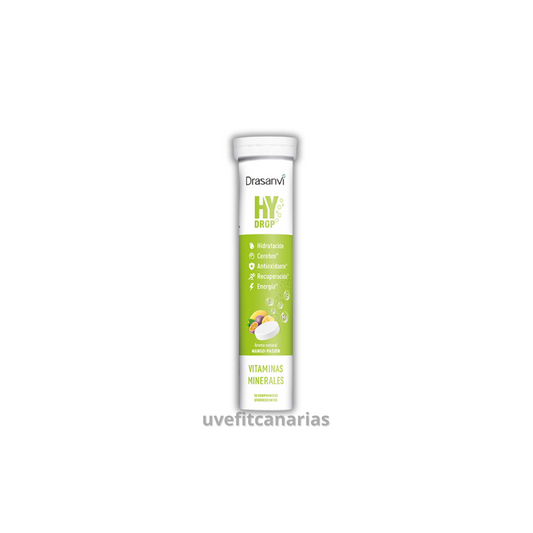 HyDrop Electrolitos Esfervescentes, Mango - Maracuyá 18 comp - Drasanvi
