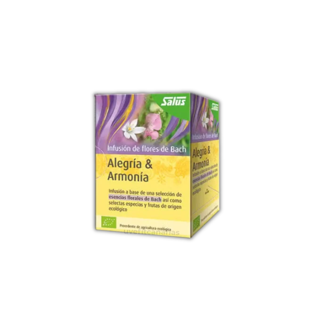 Infusión de Flores de Bach, Alegría y Armonía, 15 bolsitas - Salus