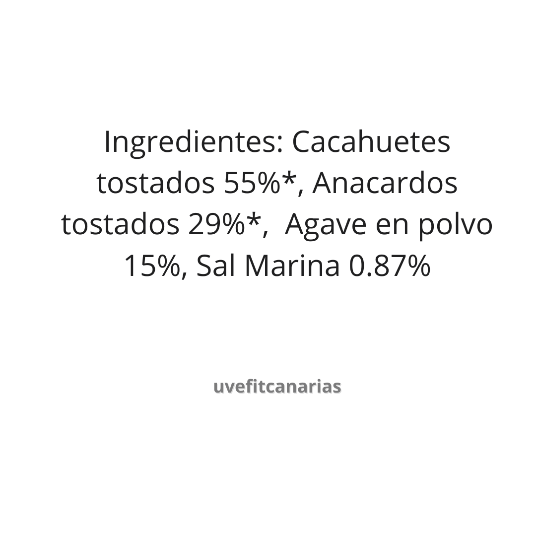 Ingredientes Crema de cacahuete con caramelo salado, 250g Bio - Naughtynuts