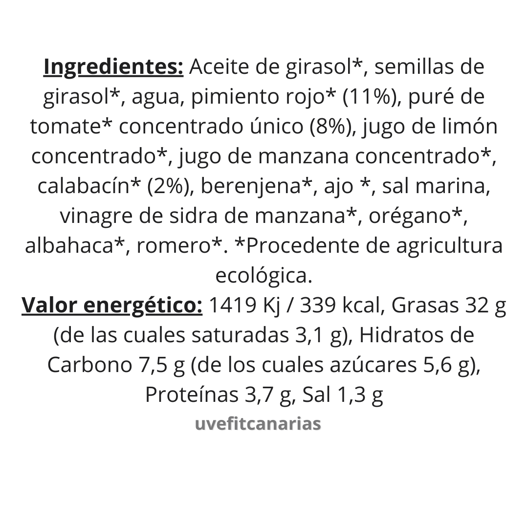 Ingredientes Paté Remolacha Picante Carlota