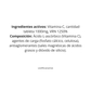 Ingredientes Vitamina C 1000 mg Polaris 120 tabletas suplemento inmunidad