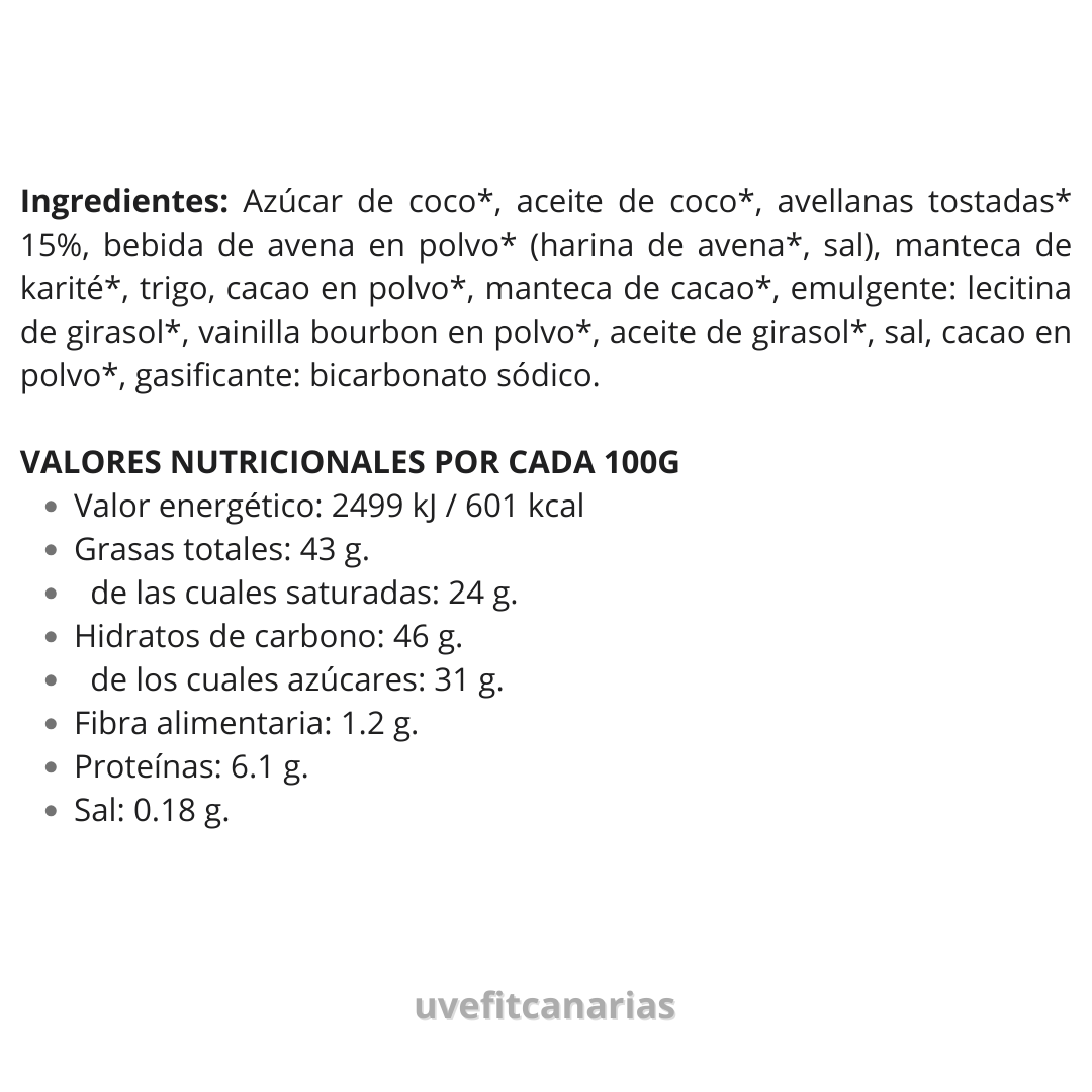 Wafer avellana, 30 gr - Bett´r