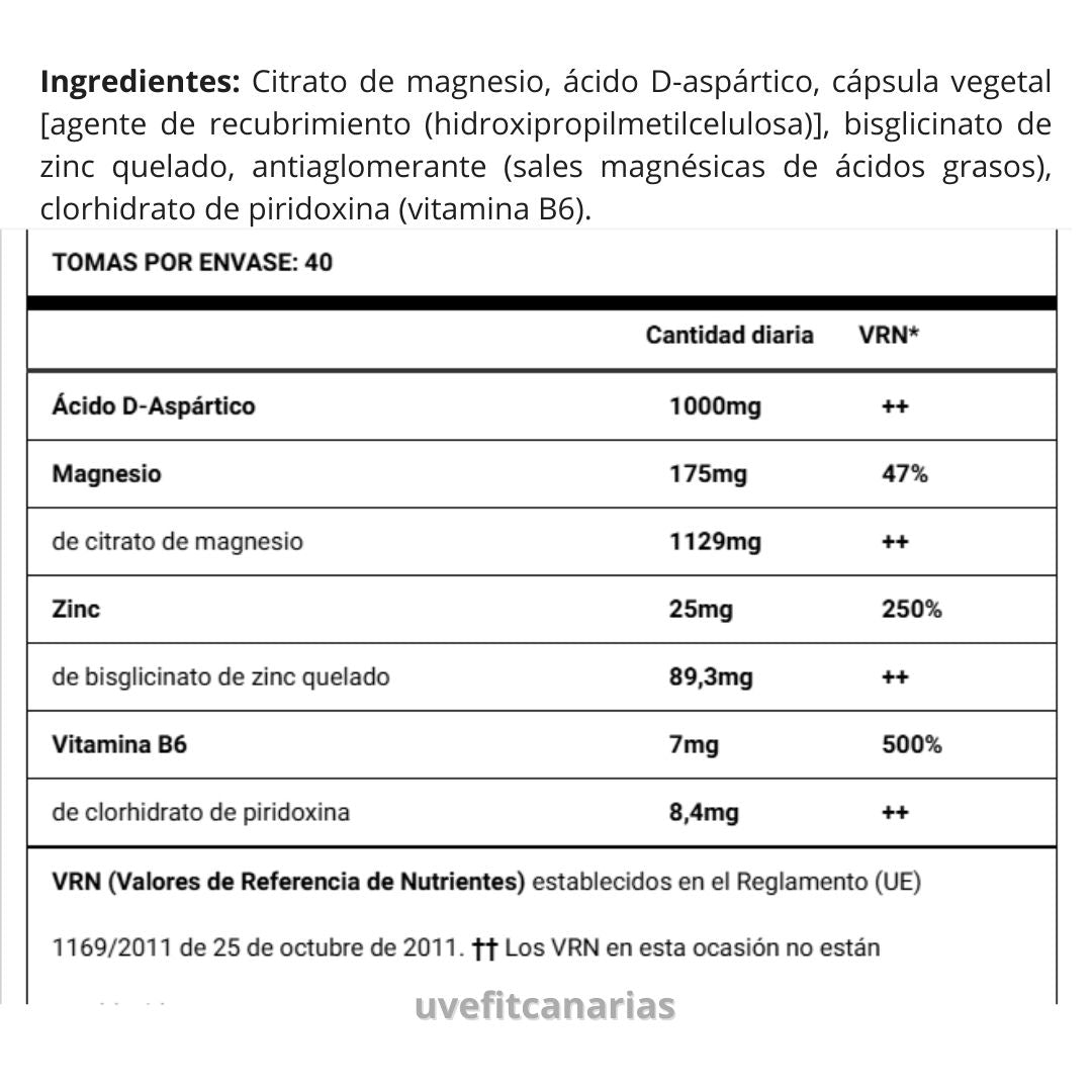 ZMA con Vitamina B6, 120cap - HSN