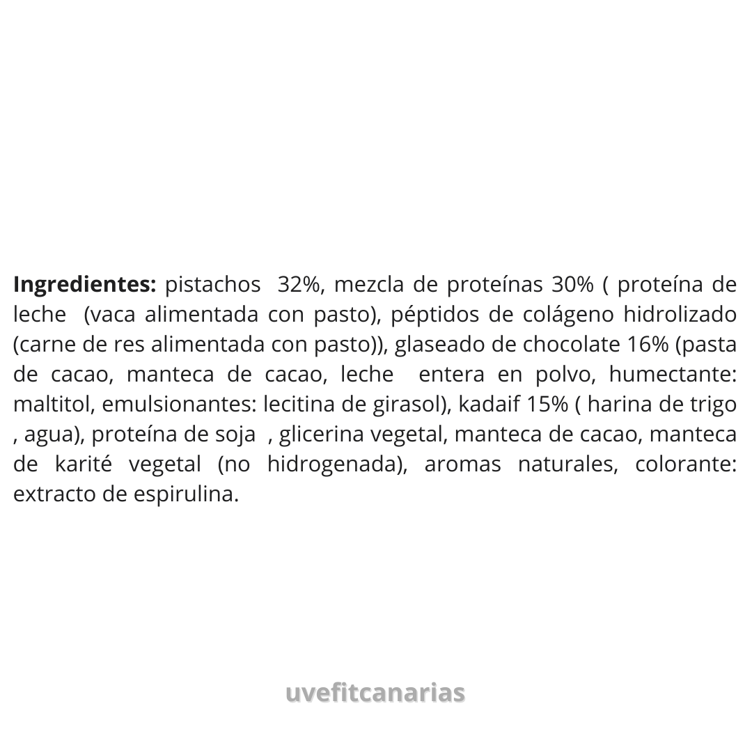 Barrita de proteínas, Chocolate Dubai - Fitspo