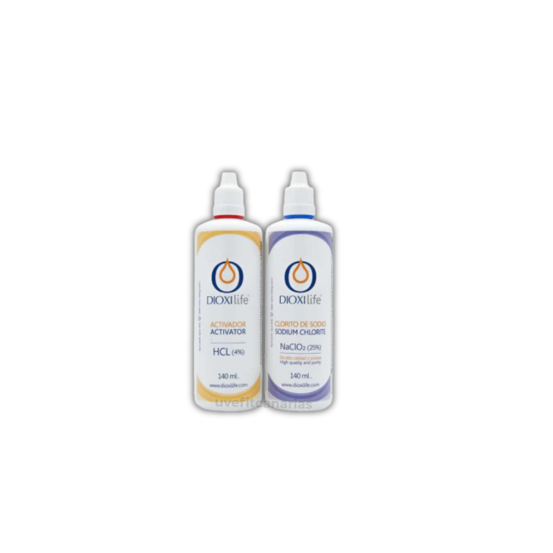 Kit Clorito de Sodio + Activador, 140ml - Dioxilife