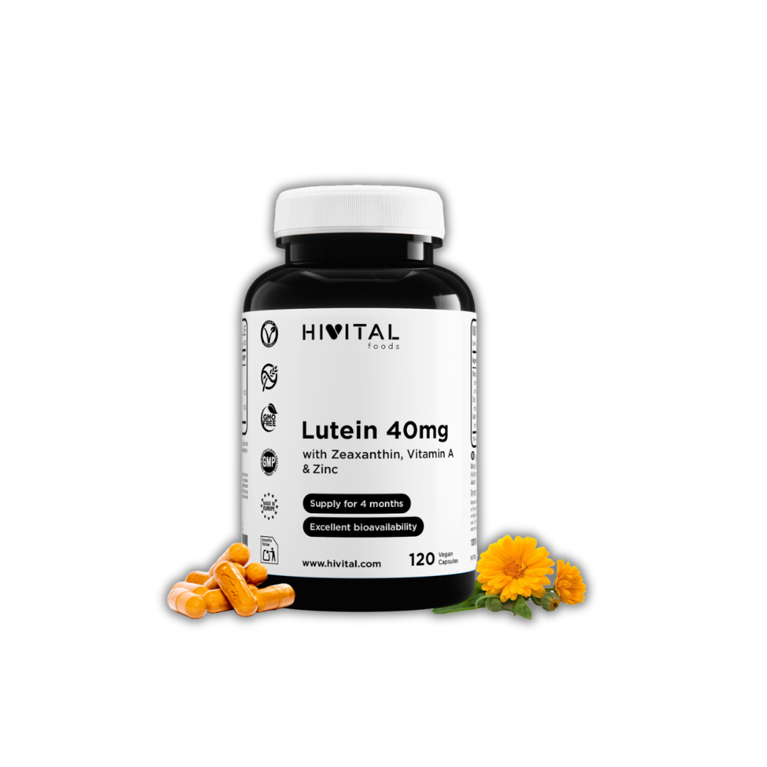 Luteína 40 mg con Zeaxantina, 120 Cápsulas - Hivital
