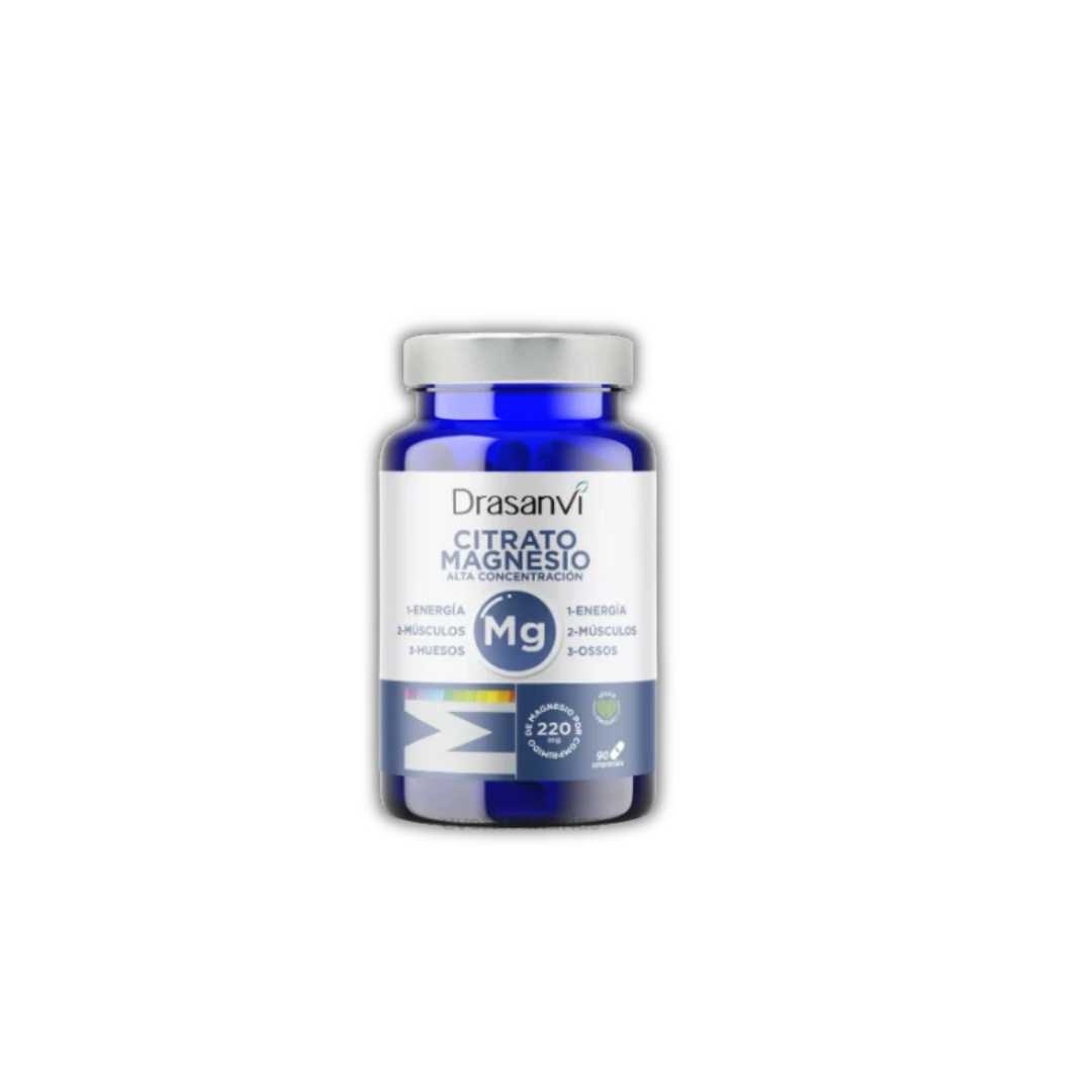 Mineral Citrato Magnesio Alta Concentración,  90 comprimidos - Drasanvi
