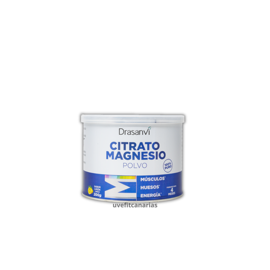 Mineral Citrato de Magnesio Limón, 200gr - Drasanvi