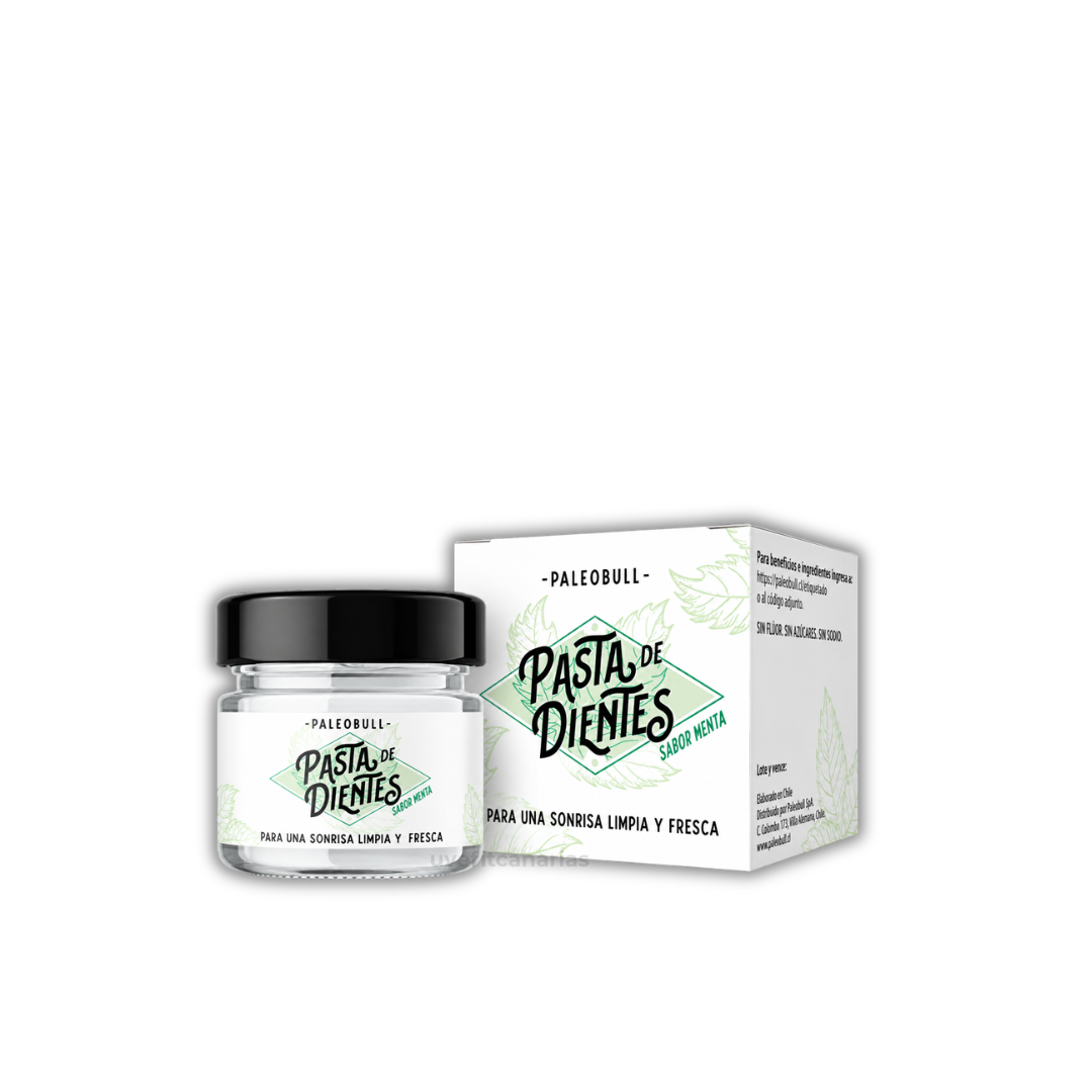 Pasta de dientes, sabor Menta, 100ml - Paleobull