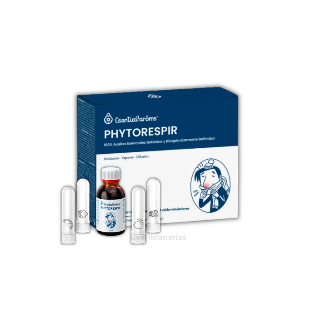 PhytoRespir, 30 ml + 4 Sticks Inhaladores - Esential Aroms