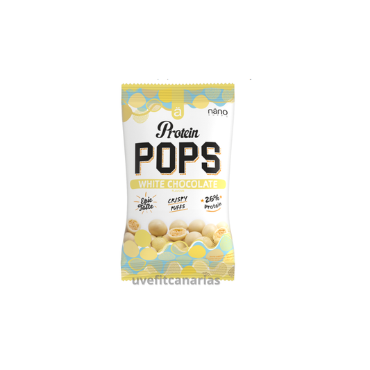 Pops Protein Chocolate blanco, 38 gr - NanoSupp