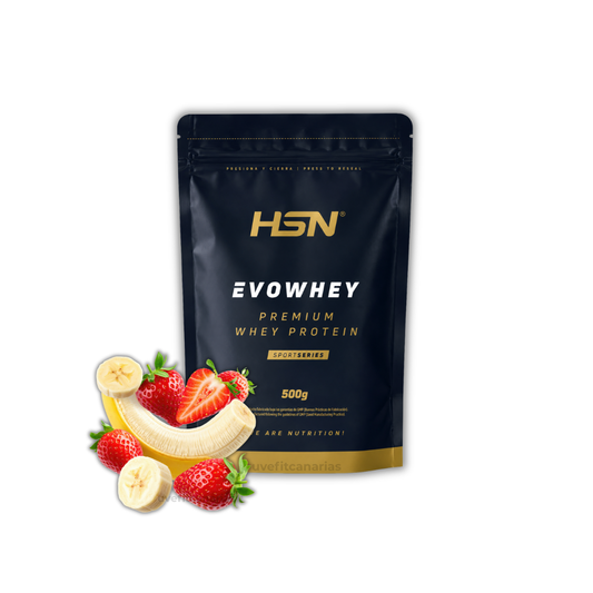 Proteína EvoWhey, 500gr, Fresa y Plátano - HSN