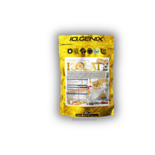Proteína Isolate 80 Profesional Io.Genix sabor Crema Rica 500g – aislado de suero de alta calidad para músculo y recuperación