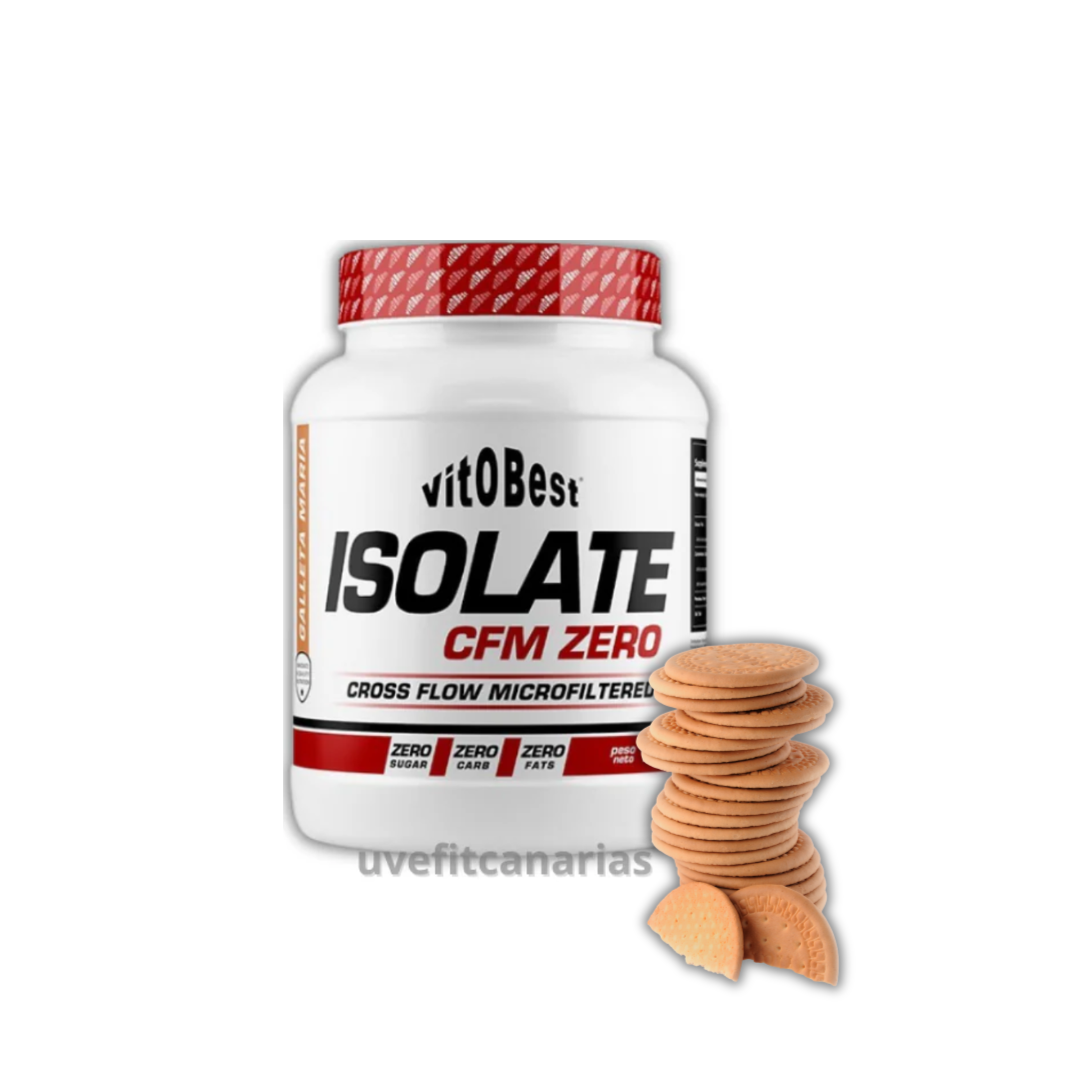 Proteína Isolate CFM Zero, Galleta María, 1kg - Vitobest