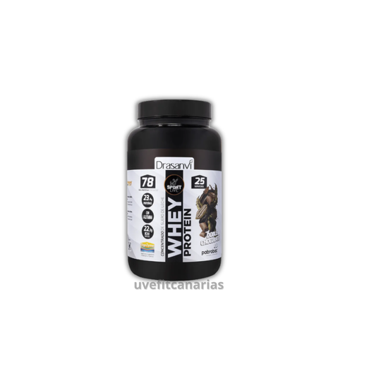 Proteína Whey Concentrada, Doble chocolate, 750 gr - Drasanvi
