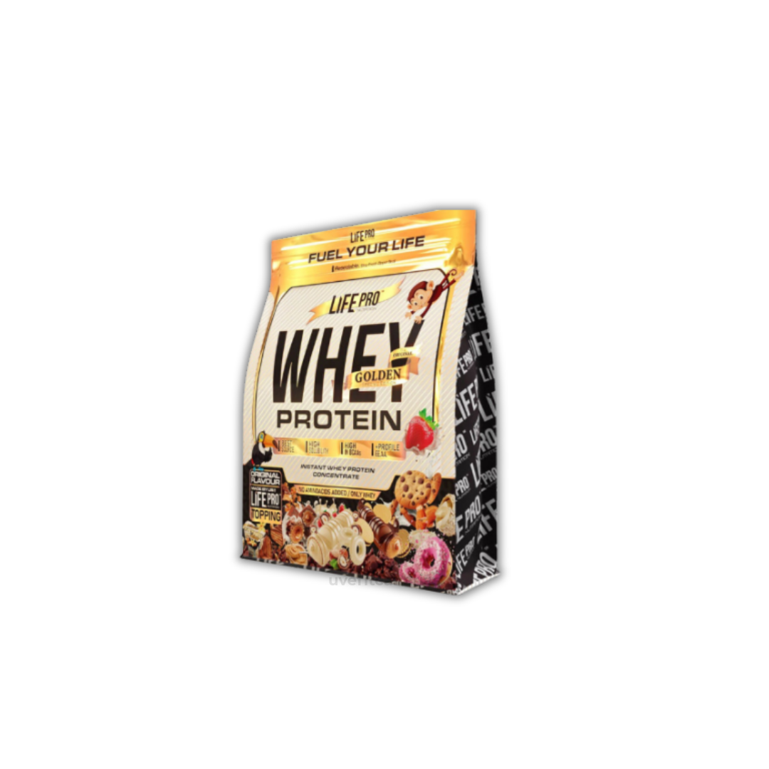 Proteína Whey Golden, American cookies and chips, 900gr - LifePro
