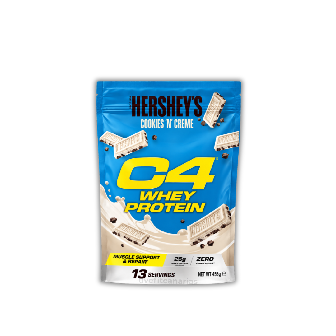 Proteína Whey, Hershey's Cookies and Cream, 455gr - C4 Cellucor