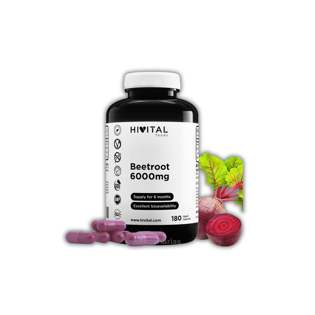 Remolacha 6000 mg, 180Cáp - Hivital
