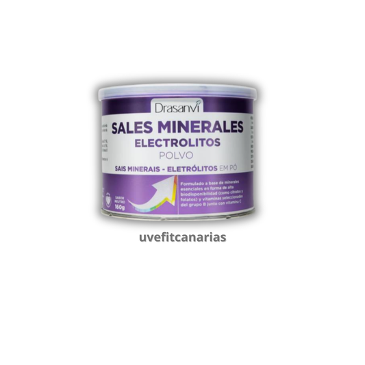 Sales minerales y electrolitos en polvo, 160 gr - Drasanvi
