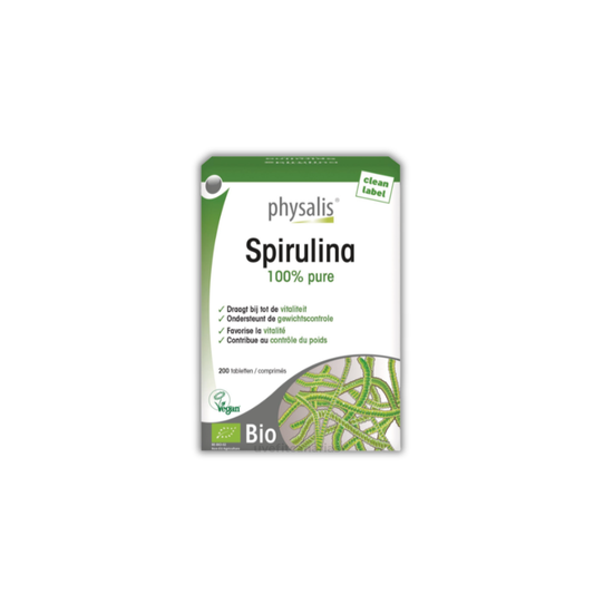 Spirulina 100%, 200 comprimidos - Physalis