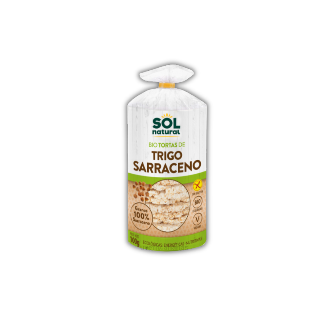 Tortas de Arroz de Trigo Sarraceno, 100gr - Sol Natural