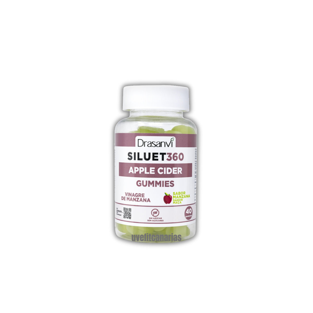 Vinagre de manzana Siluet 360, 40 gominolas - Drasanvi