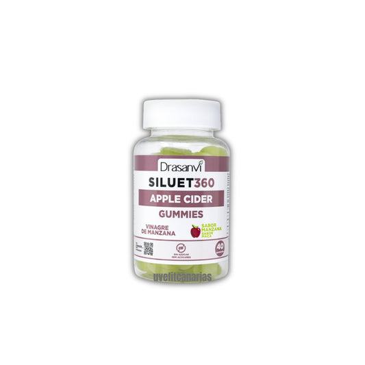 Vinagre de manzana Siluet 360, 40 gominolas - Drasanvi