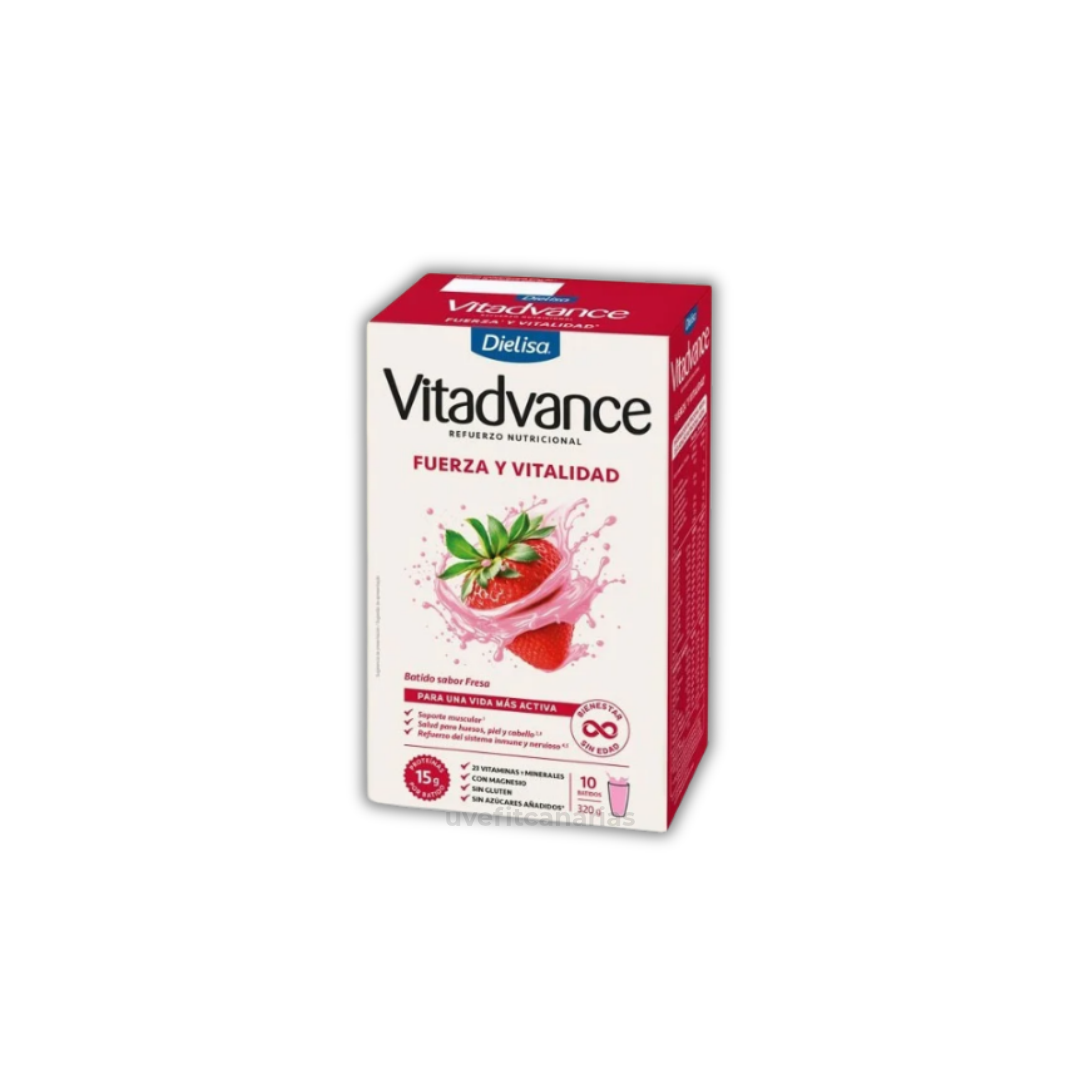 Vitadvance Fresa, 10 sobres - Dielisa