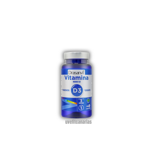 Vitamina D3, 4000 UI, 90 comprimidos - Drasanvi