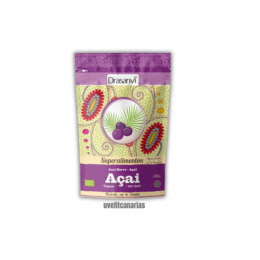 Envase de Açaí en polvo ecológico Drasanvi 70 g – superalimento antioxidante natural