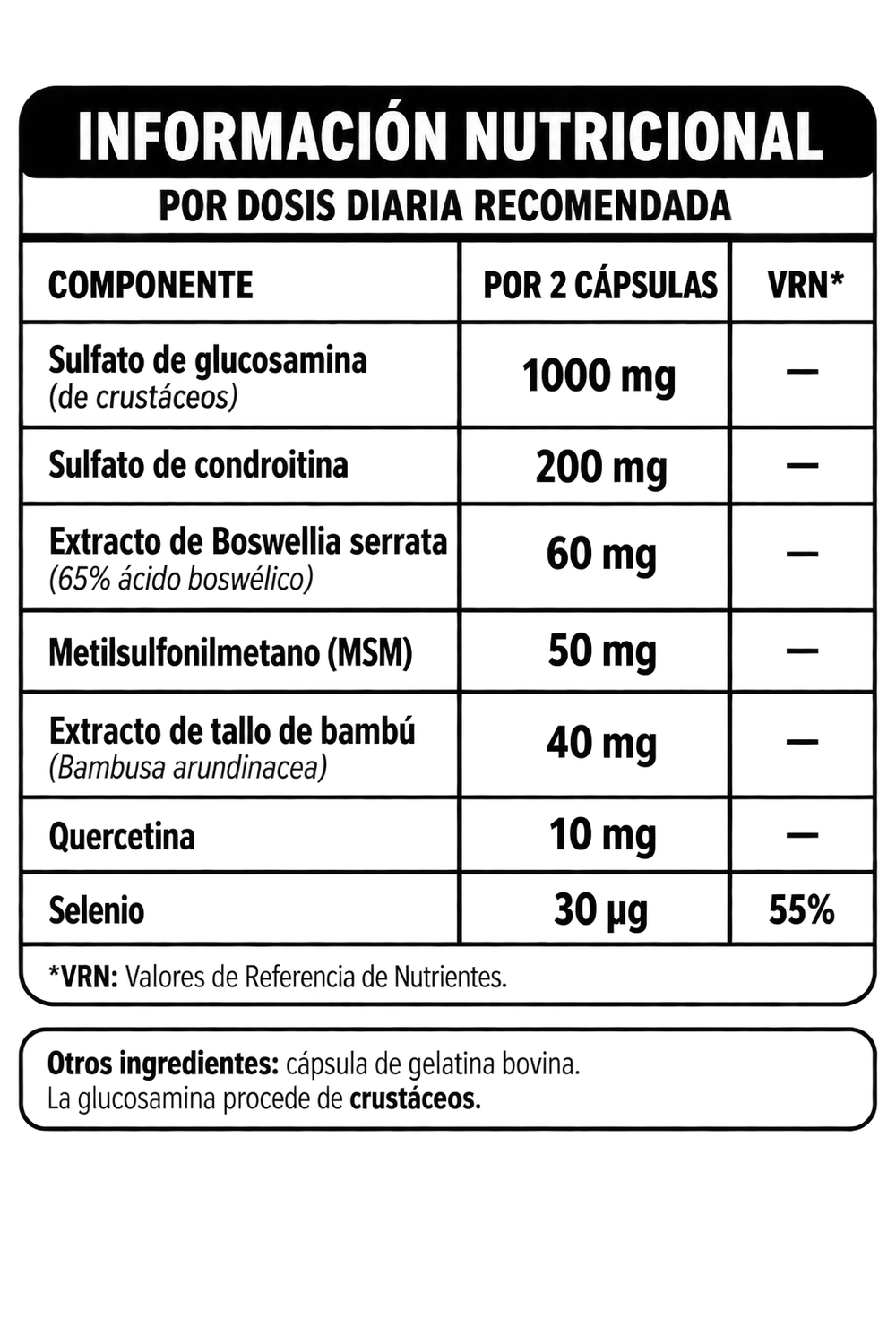 Glucosamina Complex, 365 Cápsulas - Zenement