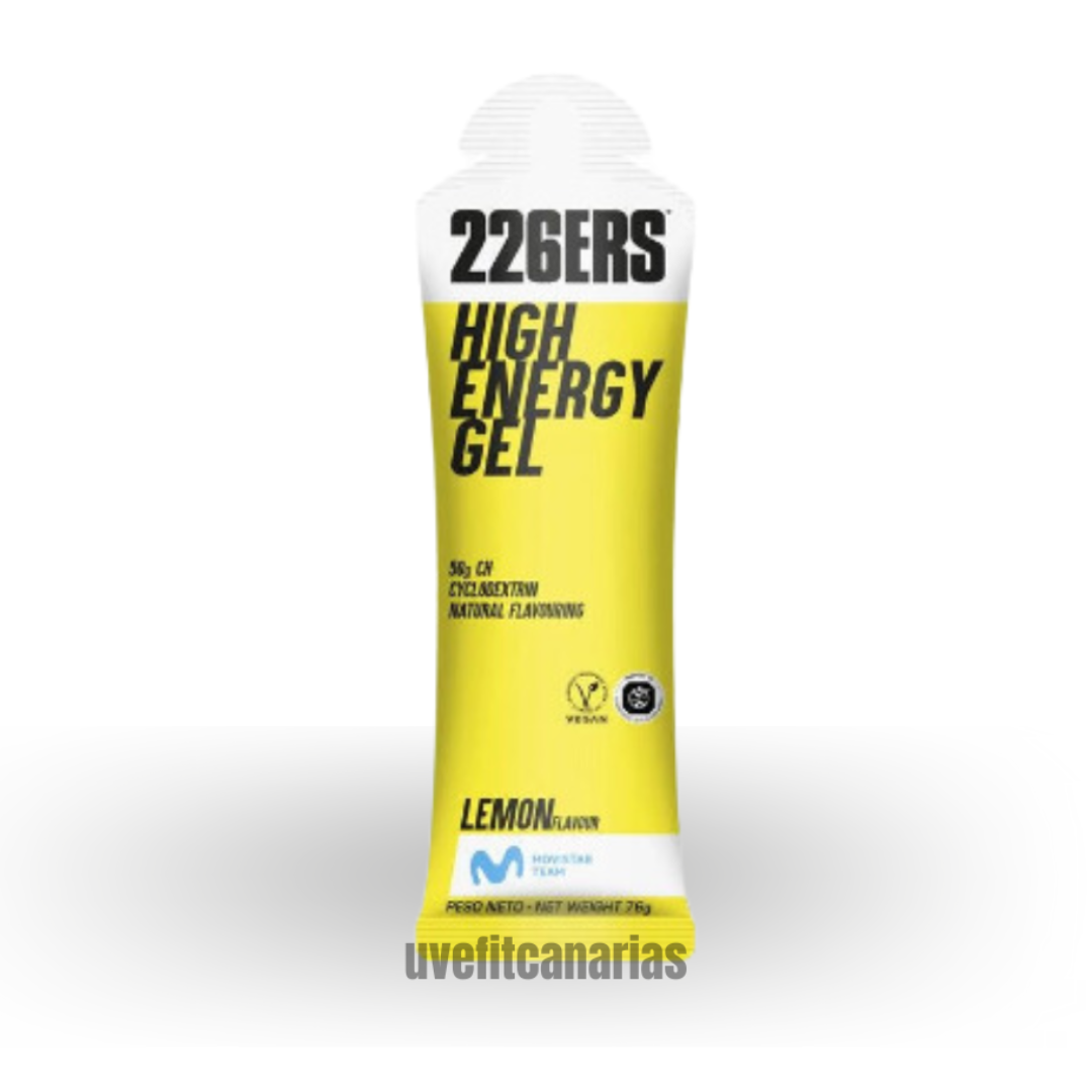 Gel energético, High energy gel, Limón, 76 g - 226ERS